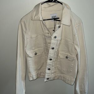 White denim jacket
